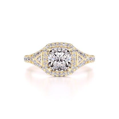Sloane Moissanite & Lab Grown Diamond Ring | Yellow Gold | 1
