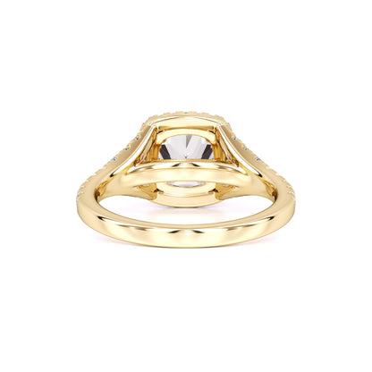Sloane Moissanite & Lab Grown Diamond Ring | Yellow Gold | 3