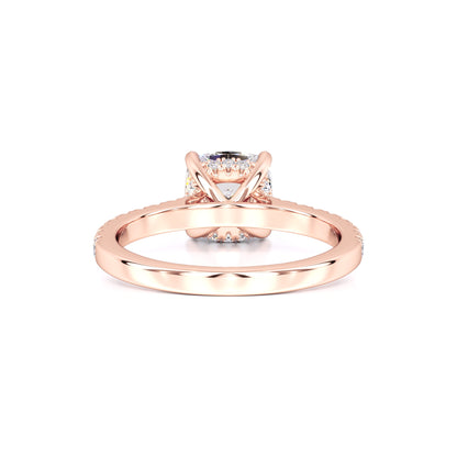 Elise Moissanite & Lab Grown Diamond Ring | Rose Gold | 3