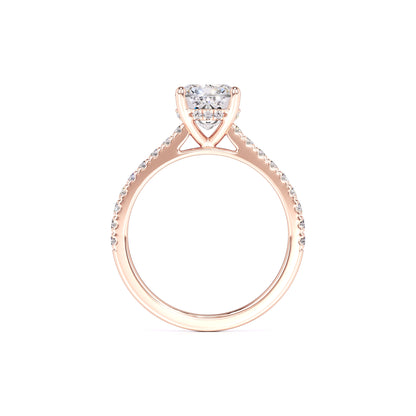 Elise Moissanite & Lab Grown Diamond Ring | Rose Gold | 4
