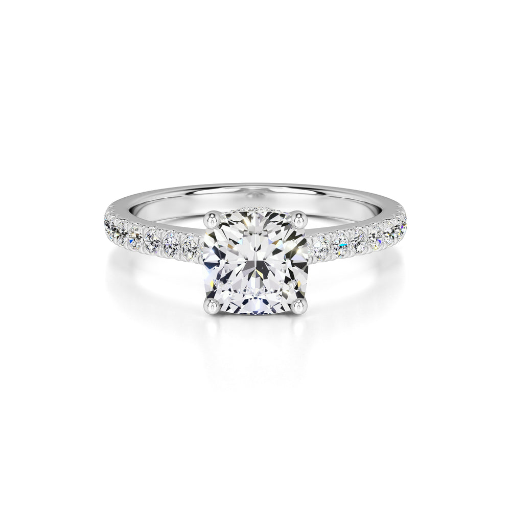 Elise Lab Grown Diamond Ring | White Gold | 1