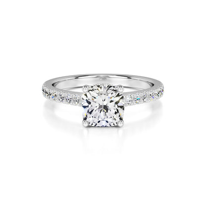 Elise Lab Grown Diamond Ring | White Gold | 1