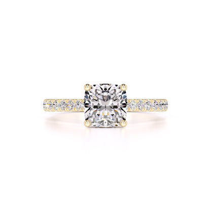 Elise Moissanite & Lab Grown Diamond Ring | Yellow Gold | 1