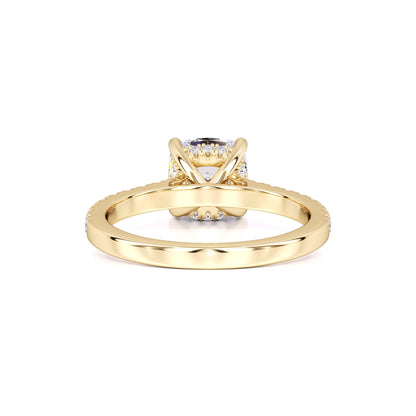 Elise Moissanite & Lab Grown Diamond Ring | Yellow Gold | 3