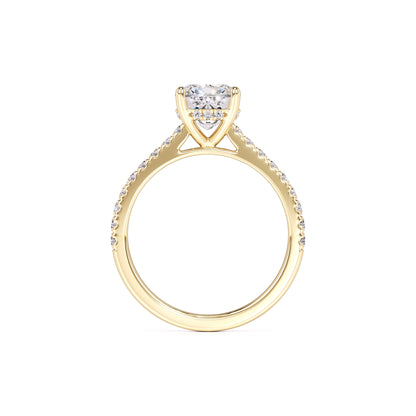 Elise Moissanite & Lab Grown Diamond Ring | Yellow Gold | 4