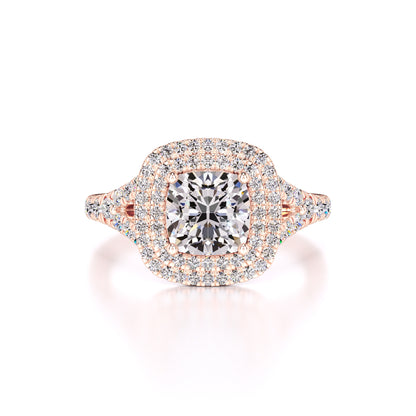 Vera Moissanite & Lab Grown Diamond Ring | Rose Gold | 1