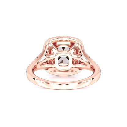 Vera Moissanite & Lab Grown Diamond Ring | Rose Gold | 3