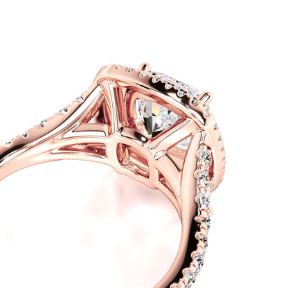 Vera Moissanite & Lab Grown Diamond Ring | Rose Gold | 2