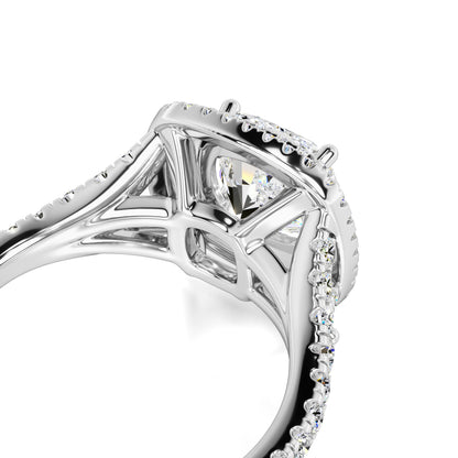 Vera Moissanite & Lab Grown Diamond Ring | White Gold | 2
