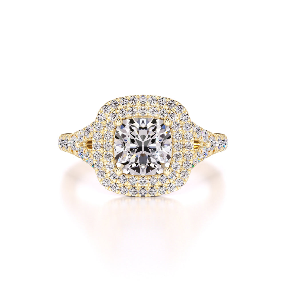 Vera Moissanite & Lab Grown Diamond Ring | Yellow Gold | 1