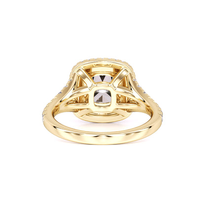 Vera Moissanite & Lab Grown Diamond Ring | Yellow Gold | 3