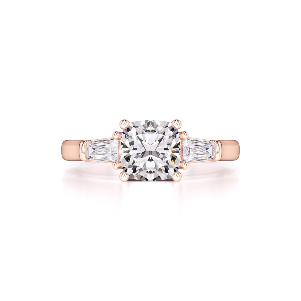 Giselle Moissanite & Lab Grown Diamond Ring | Rose Gold | 1