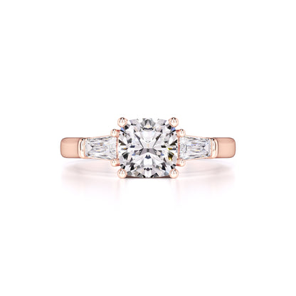 Giselle Moissanite & Lab Grown Diamond Ring | Rose Gold | 1