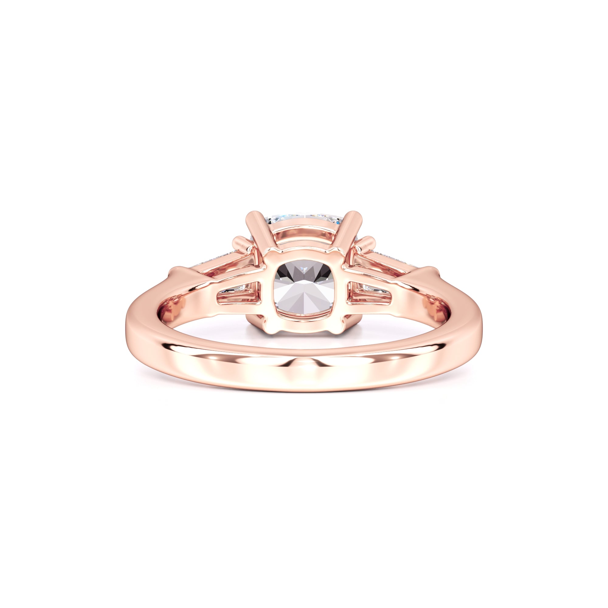 Giselle Moissanite & Lab Grown Diamond Ring | Rose Gold | 3