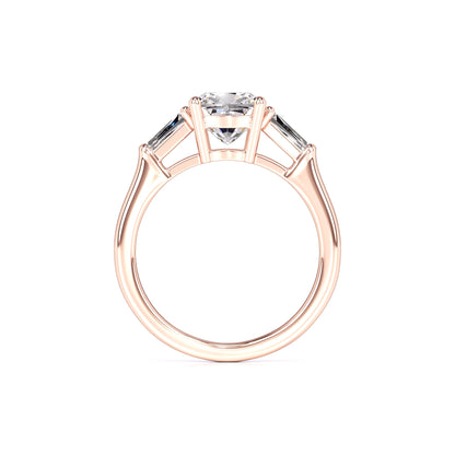 Giselle Moissanite & Lab Grown Diamond Ring | Rose Gold | 4