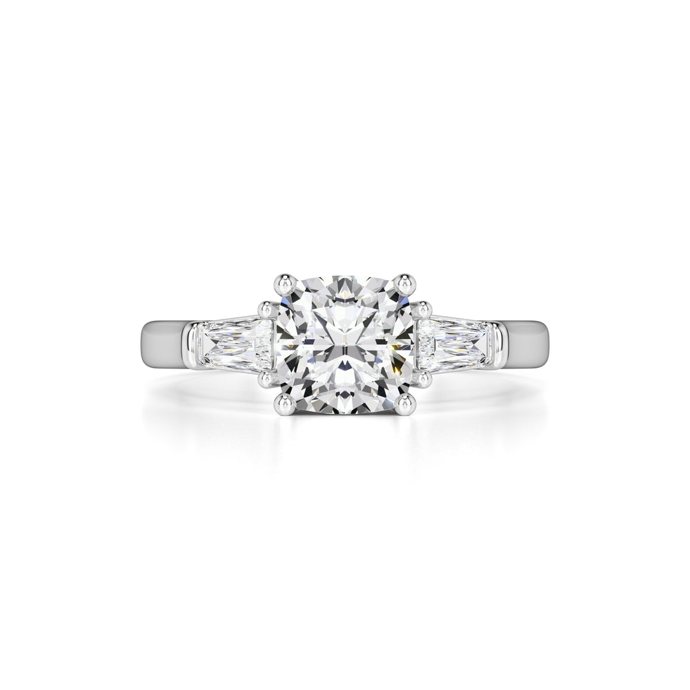 Giselle Moissanite & Lab Grown Diamond Ring | White Gold | 1