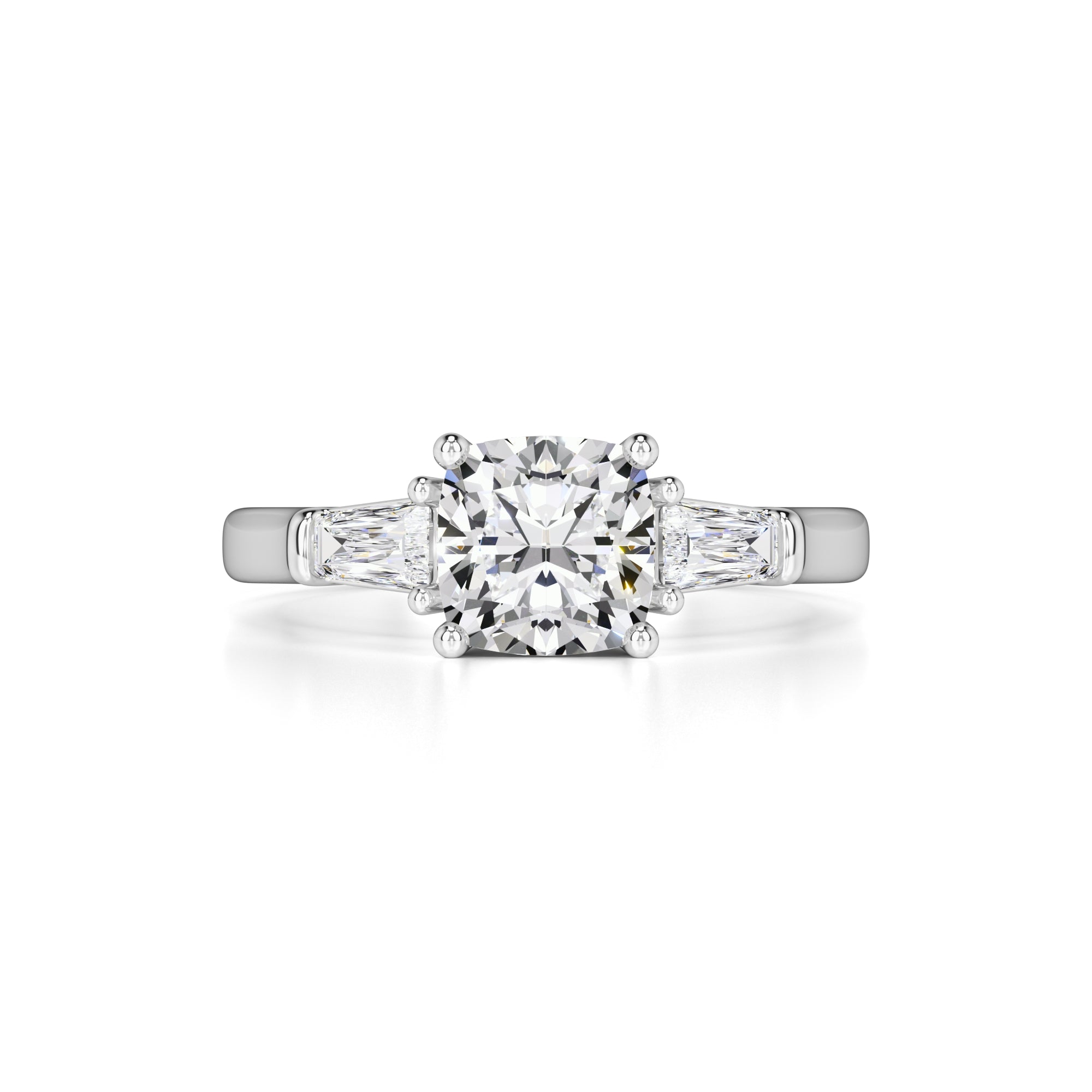 Giselle Moissanite & Lab Grown Diamond Ring | White Gold | 1