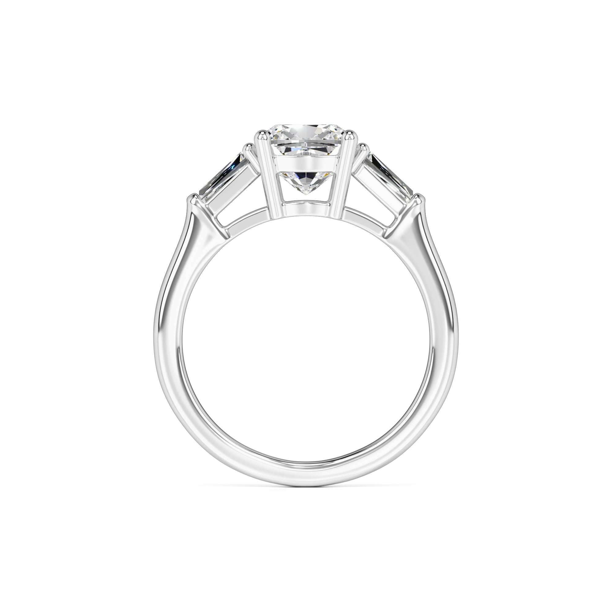 Giselle Moissanite & Lab Grown Diamond Ring | White Gold | 4