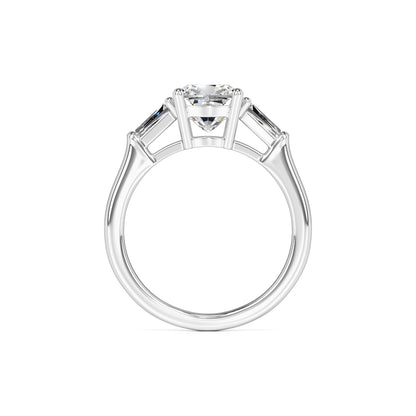 Giselle Moissanite & Lab Grown Diamond Ring | White Gold | 4