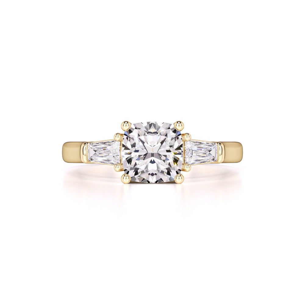 Giselle Moissanite & Lab Grown Diamond Ring | Yellow Gold | 1