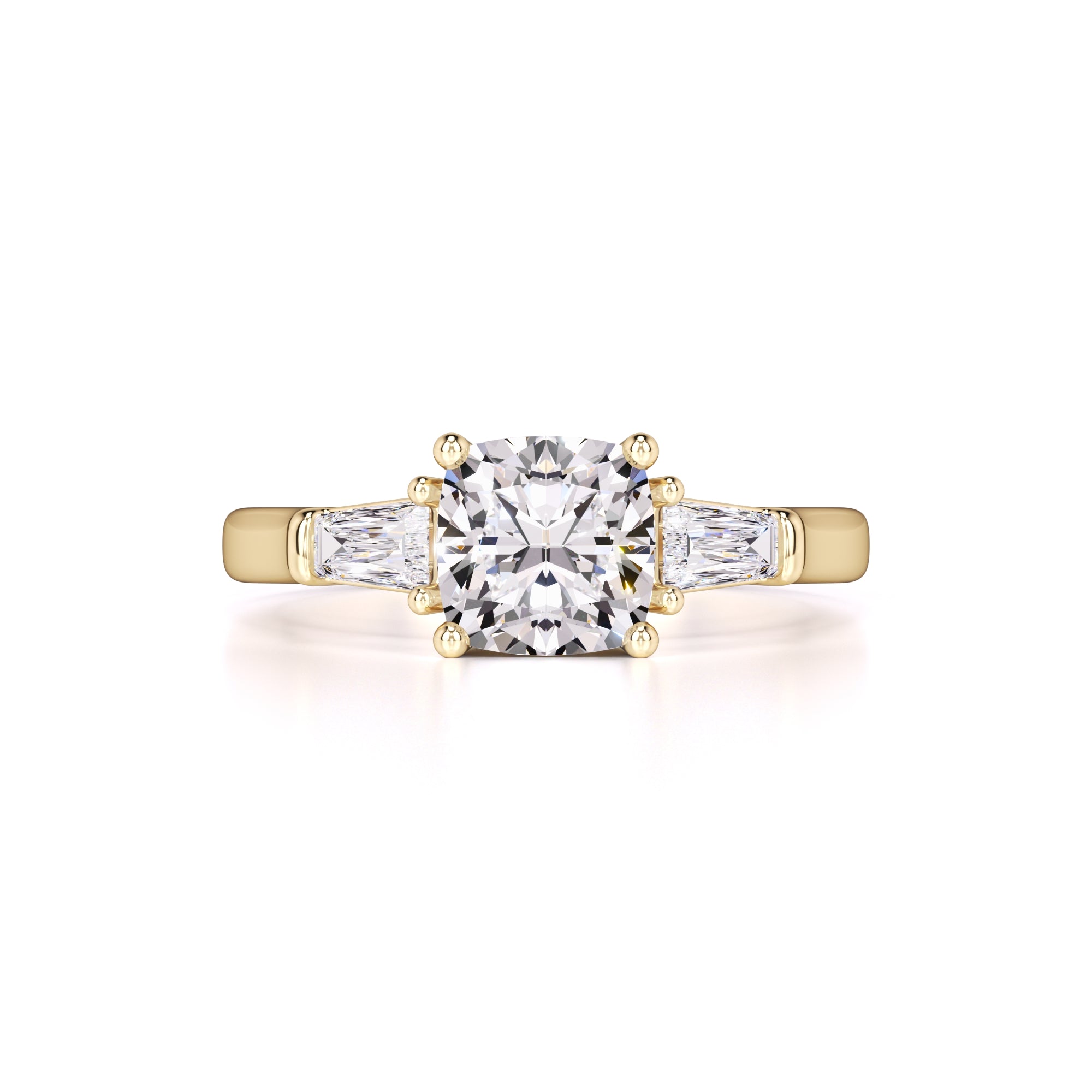 Giselle Moissanite & Lab Grown Diamond Ring | Yellow Gold | 1
