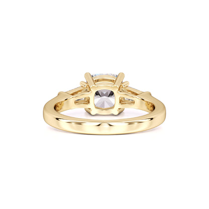 Giselle Moissanite & Lab Grown Diamond Ring | Yellow Gold | 3