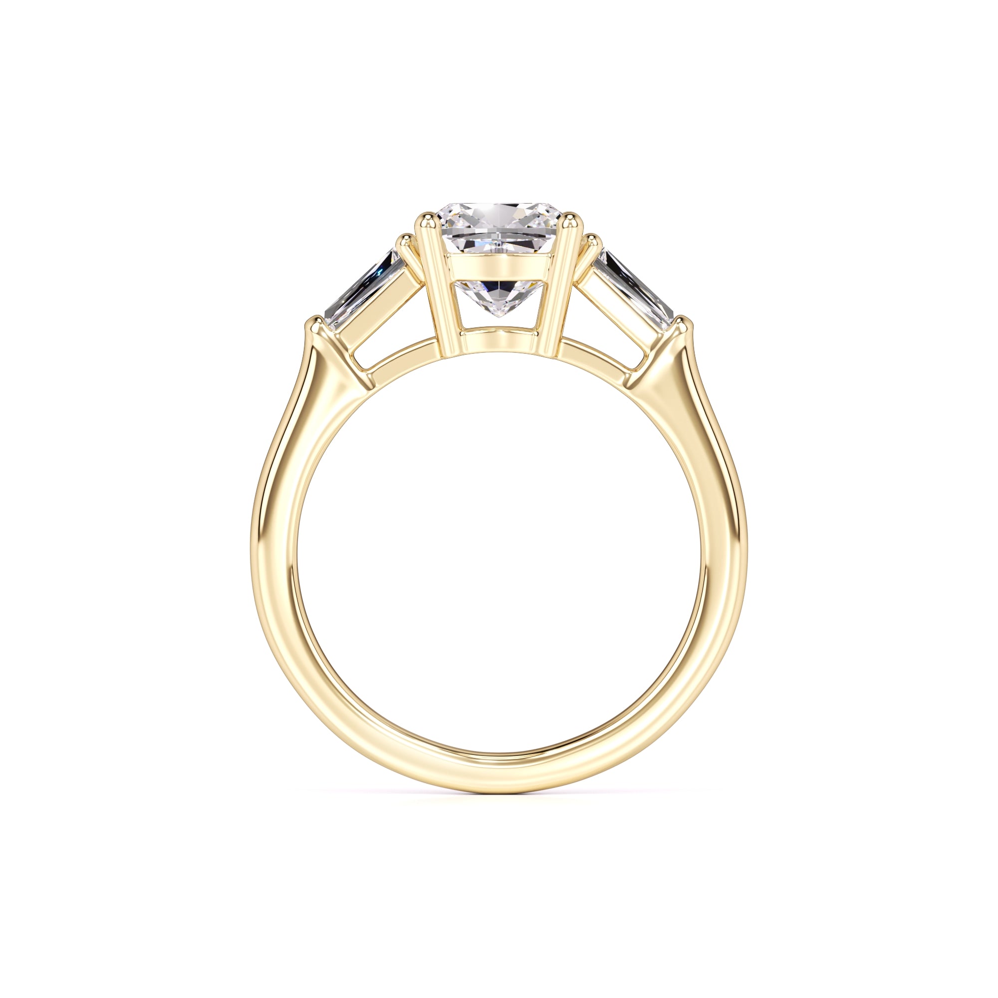 Giselle Moissanite & Lab Grown Diamond Ring | Yellow Gold | 4