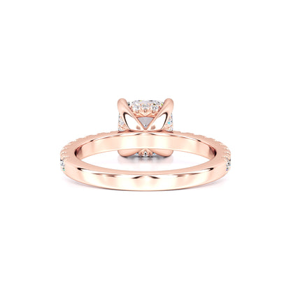Eliza Moissanite & Lab Grown Diamond Ring | Rose Gold | 3