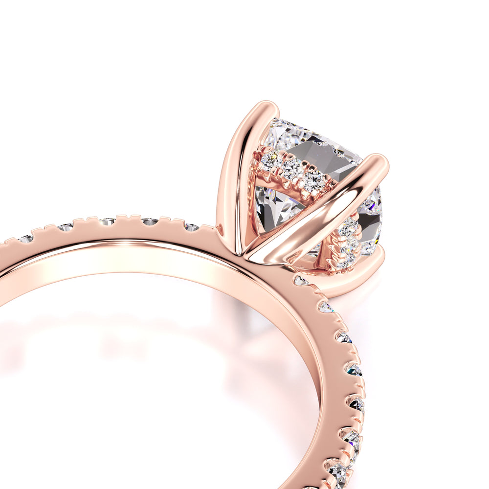 Eliza Moissanite & Lab Grown Diamond Ring | Rose Gold | 2