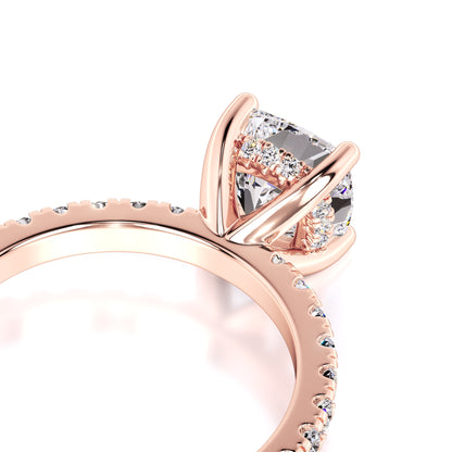 Eliza Moissanite & Lab Grown Diamond Ring | Rose Gold | 2