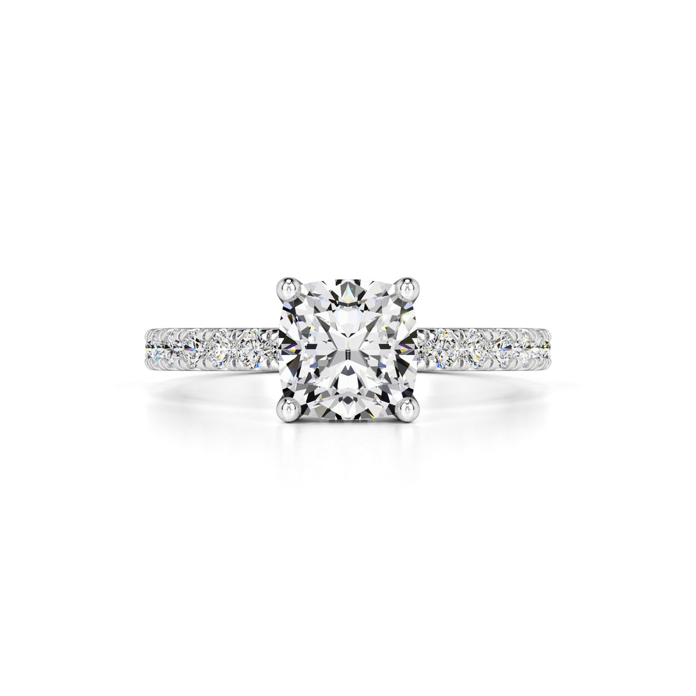 Eliza Moissanite & Lab Grown Diamond Ring | White Gold | 1