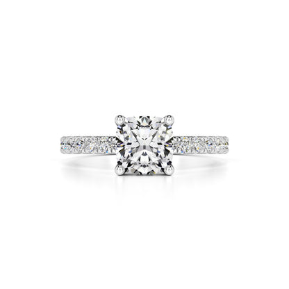 Eliza Moissanite & Lab Grown Diamond Ring | White Gold | 1