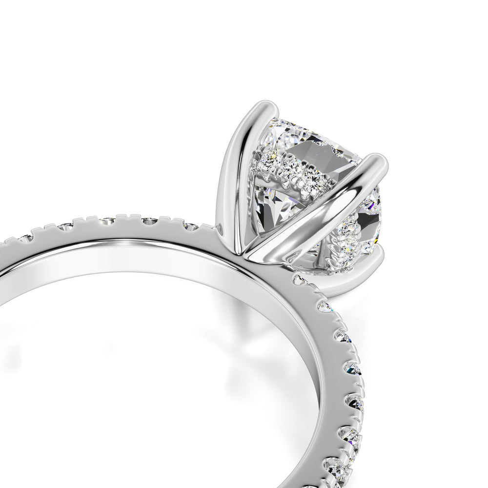 Eliza Moissanite & Lab Grown Diamond Ring | White Gold | 2