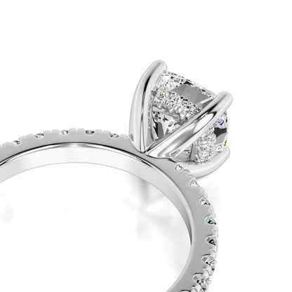 Eliza Moissanite & Lab Grown Diamond Ring | White Gold | 2