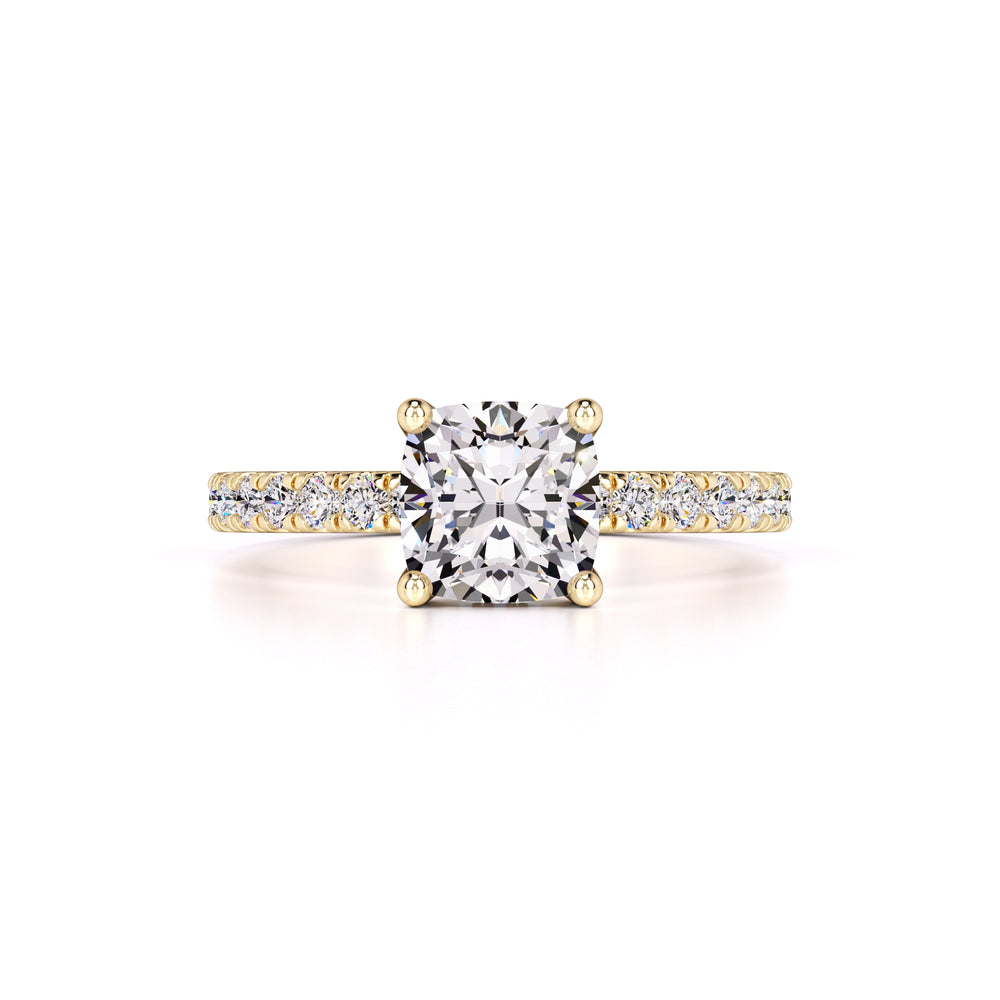 Eliza Moissanite & Lab Grown Diamond Ring | Yellow Gold | 1
