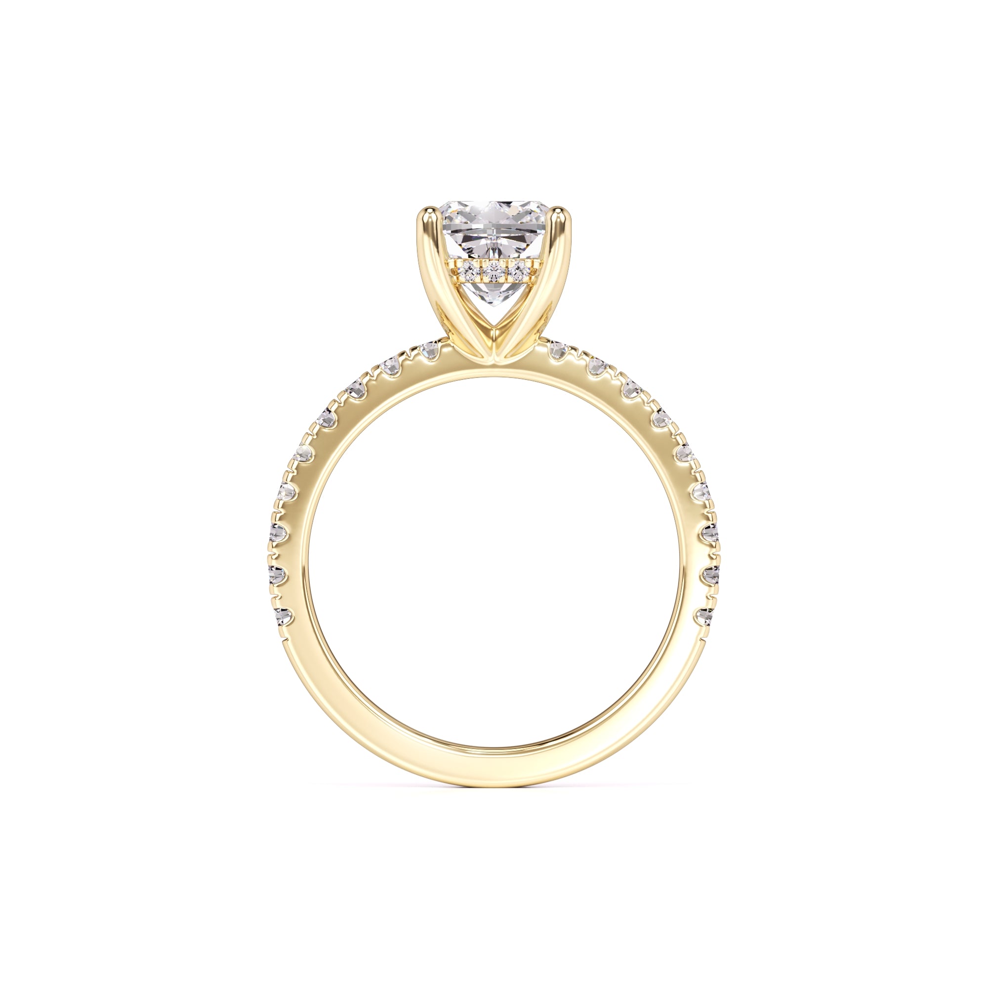 Eliza Moissanite & Lab Grown Diamond Ring | Yellow Gold | 4