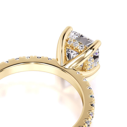 Eliza Moissanite & Lab Grown Diamond Ring | Yellow Gold | 2