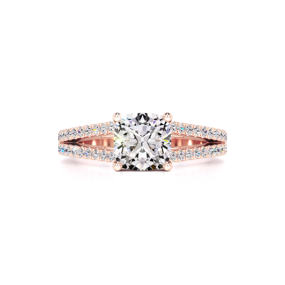 Elle Moissanite & Lab Grown Diamond Ring | Rose Gold | 1