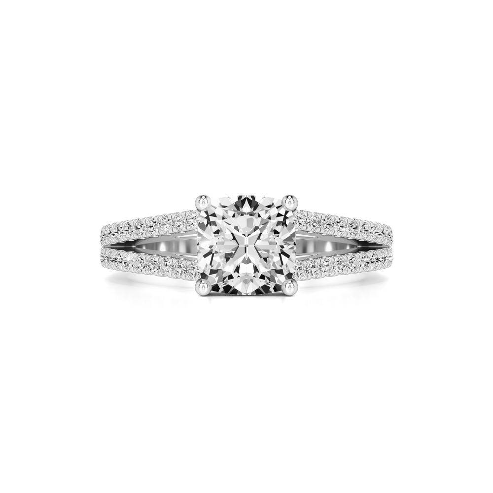 Elle Moissanite & Lab Grown Diamond Ring | White Gold | 1