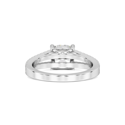 Elle Moissanite & Lab Grown Diamond Ring | White Gold | 3