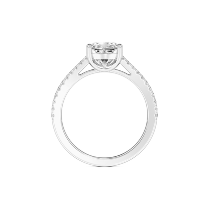 Elle Moissanite & Lab Grown Diamond Ring | White Gold | 4