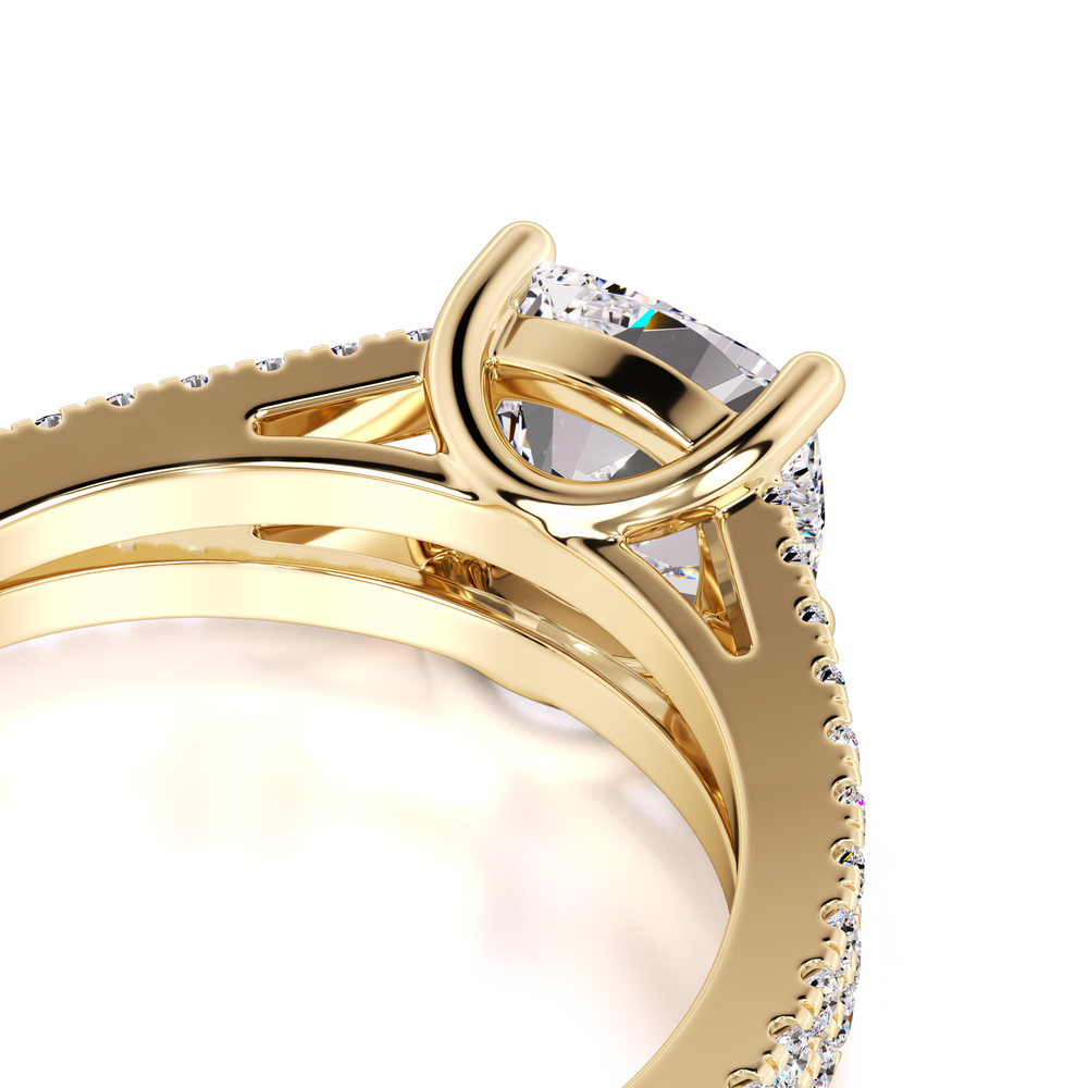 Nina Lab Grown Diamond Ring | Yellow Gold | 2
