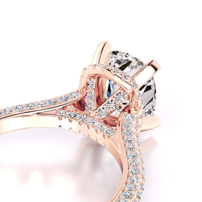 Everleigh Moissanite & Lab Grown Diamond Ring | Rose Gold | 2
