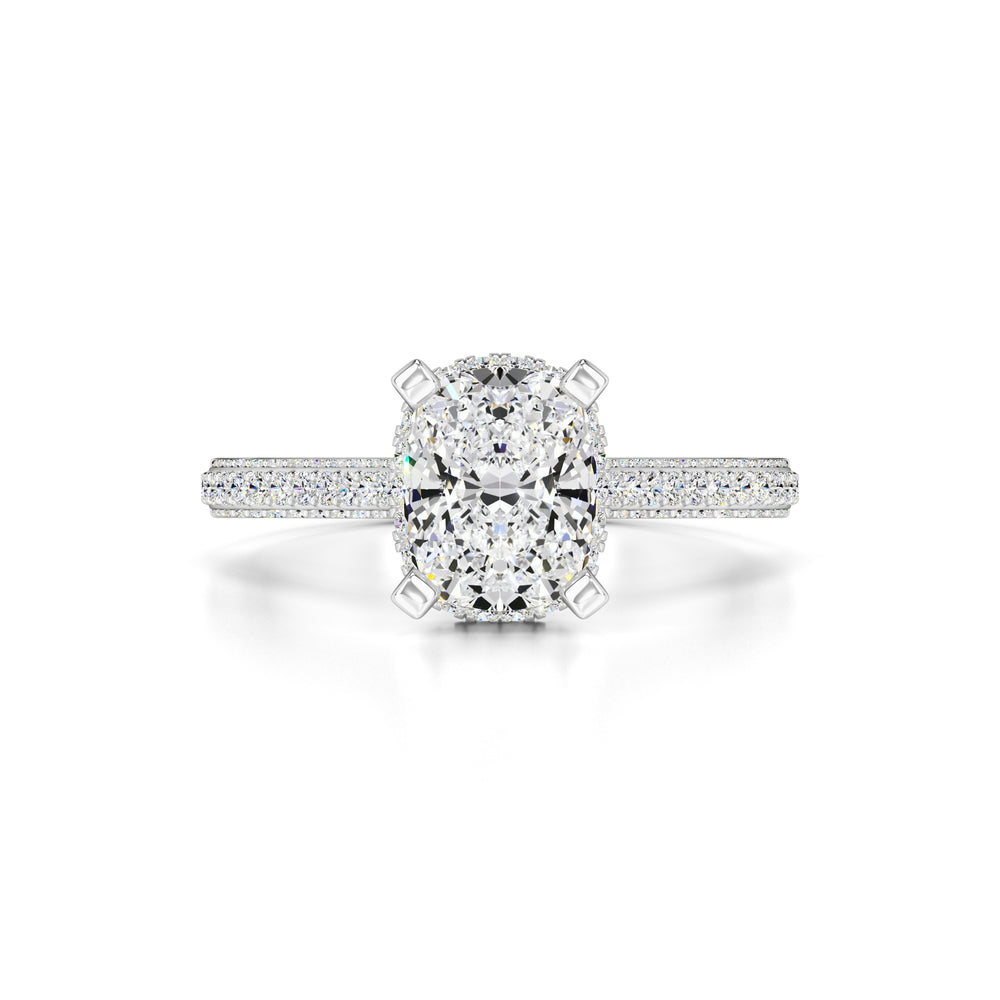 Everleigh Moissanite & Lab Grown Diamond Ring | White Gold | 1