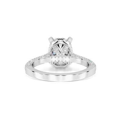 Everleigh Moissanite & Lab Grown Diamond Ring | White Gold | 3