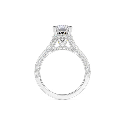 Everleigh Moissanite & Lab Grown Diamond Ring | White Gold | 4