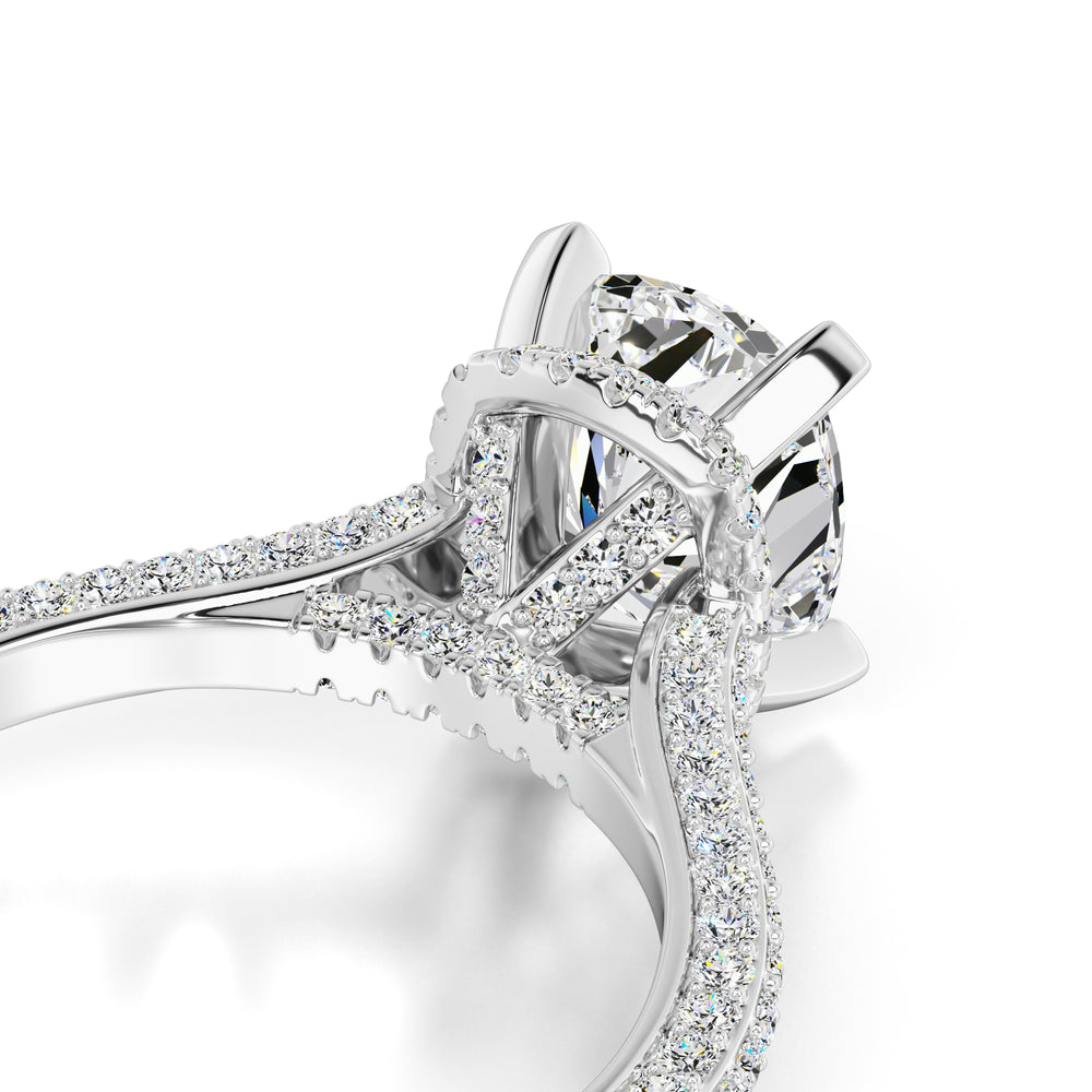 Everleigh Moissanite & Lab Grown Diamond Ring | White Gold | 2