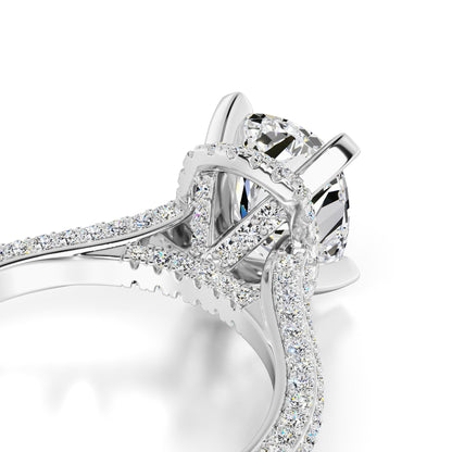 Everleigh Moissanite & Lab Grown Diamond Ring | White Gold | 2