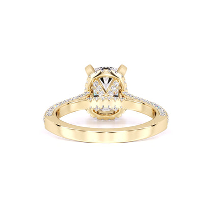 Everleigh Moissanite & Lab Grown Diamond Ring | Yellow Gold | 3