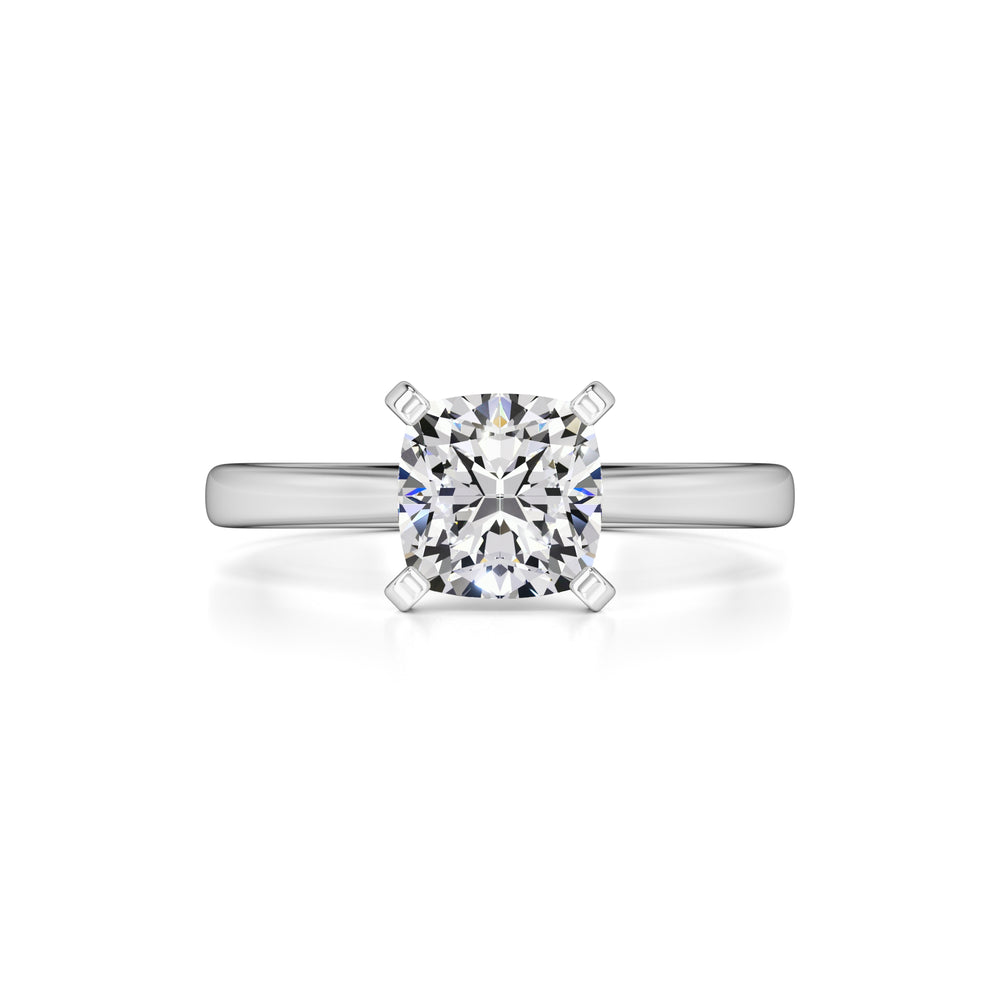 Jensen Moissanite Ring | White Gold | 1